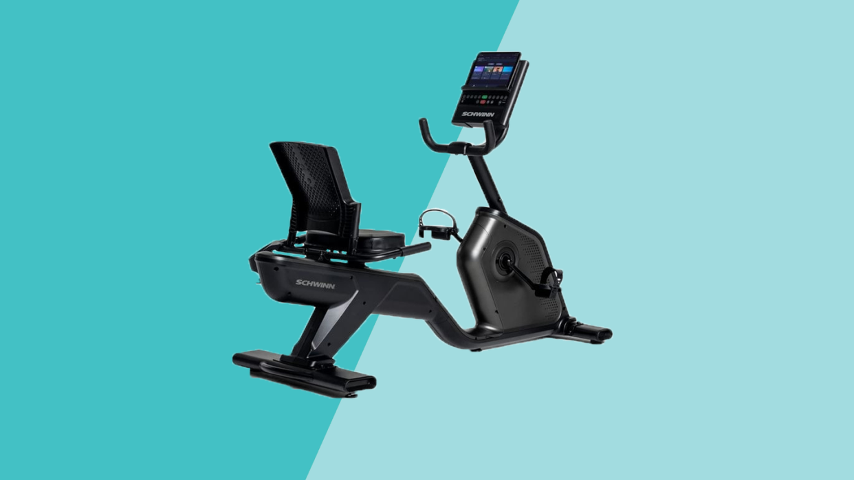 a recumbent exercise bike