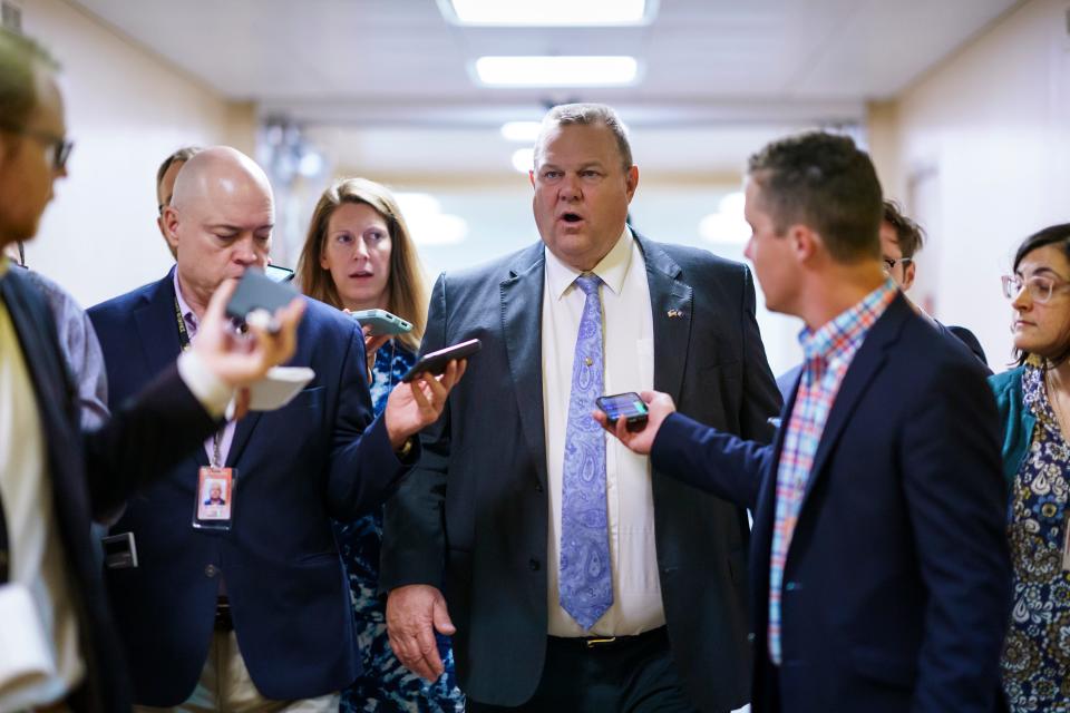 Sen. Jon Tester, D-Mont., is one of the negotiators in the infrastructure talks.