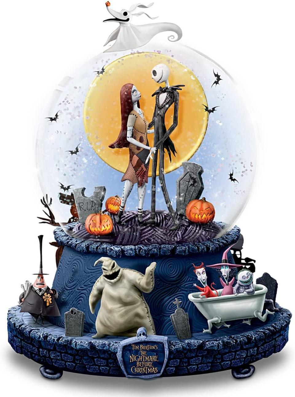 nightmare before christmas snow globe