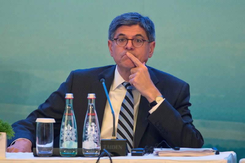 FILE PHOTO: United States Secretary of the Treasury Jacob Lew attends a panel for the High-level Tax Symposium held in Chengdu in Southwestern China's Sichuan province