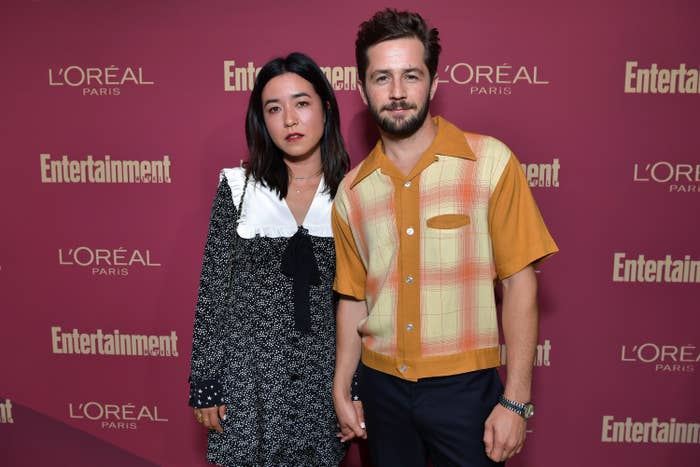 the couple on the red carpet