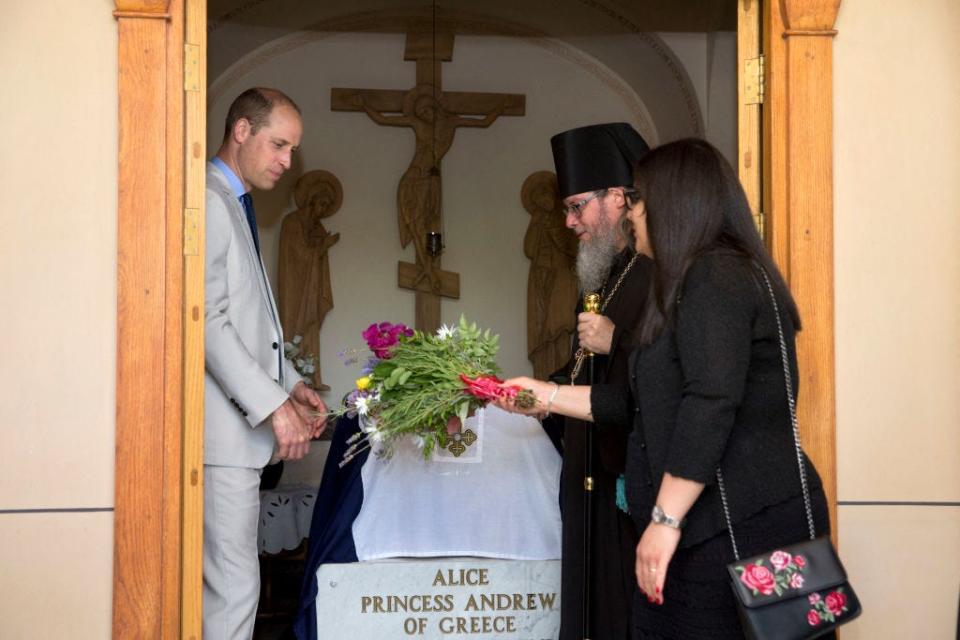 Prince William visits Mary Magdalene Church