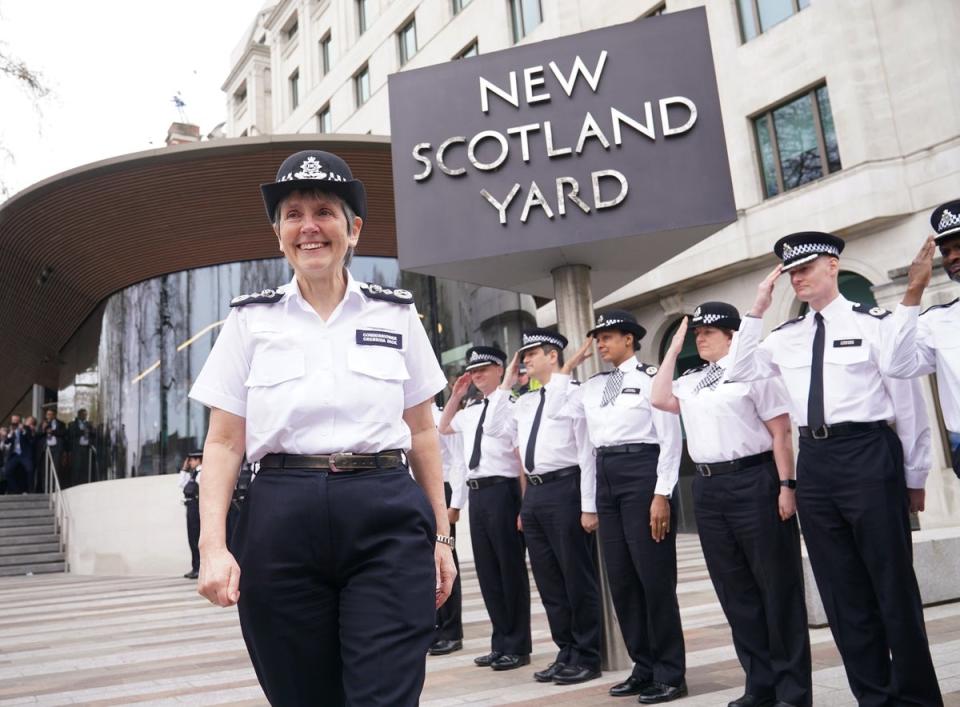 Metropolitan Police Commissioner Dame Cressida Dick leaving Scotland Yard (Yui Mok/PA) (PA Wire)