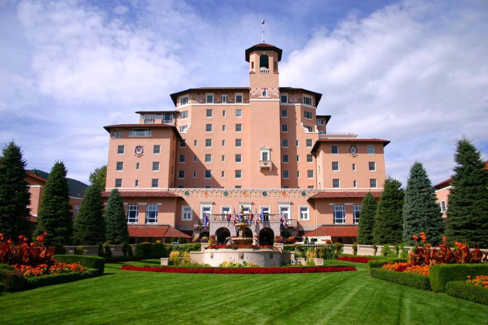 best pink hotels the broadmoor veranda