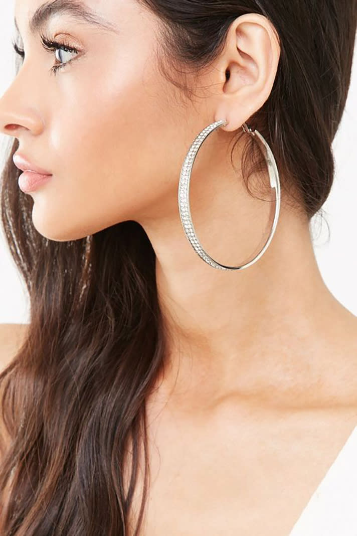 STYLECASTER | Hoop Earrings So Truly Massive You Could Probably Fit Your Head Through Them