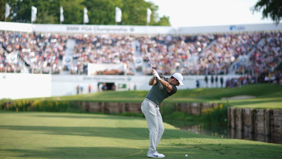 Rory McIlroy during the third round of the BMW PGA Championship at Wentworth on May 26, 2018 in Virginia Water, England.