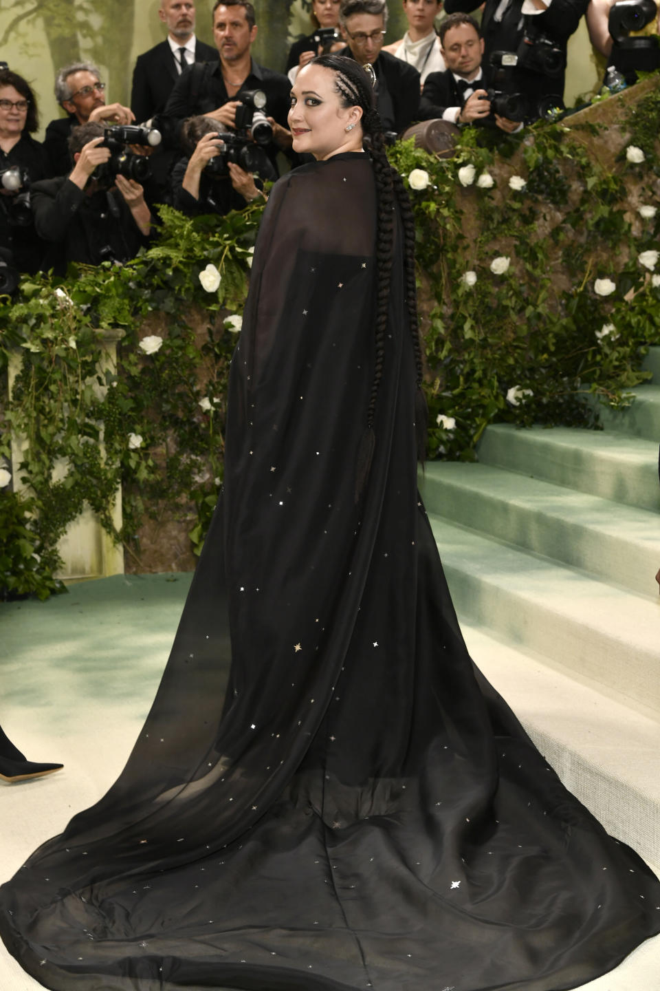 Lily Gladstone attends The Metropolitan Museum of Art's Costume Institute benefit gala celebrating the opening of the "Sleeping Beauties: Reawakening Fashion" exhibition on Monday, May 6, 2024, in New York. (Photo by Evan Agostini/Invision/AP)