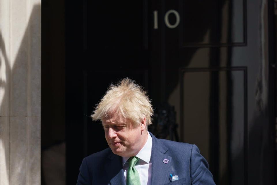 Prime Minister Boris Johnson is seen leaving Downing Street (Dominic Lipinski/PA) (PA Wire)