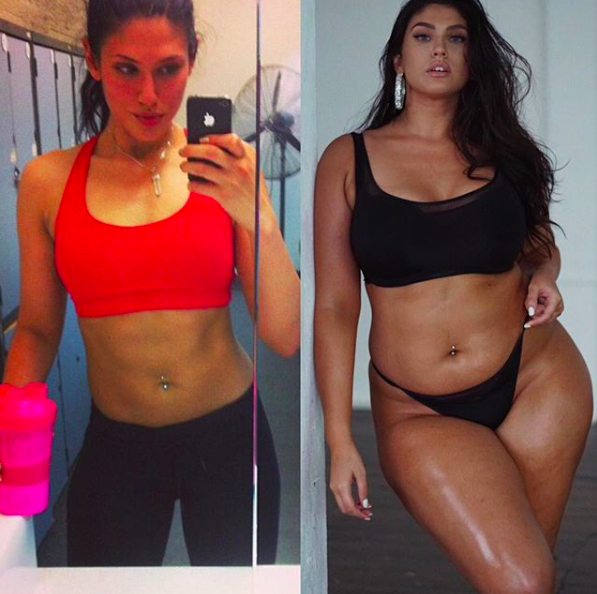 Size 18 model dubbed 'stunning' as she pours curves into figure