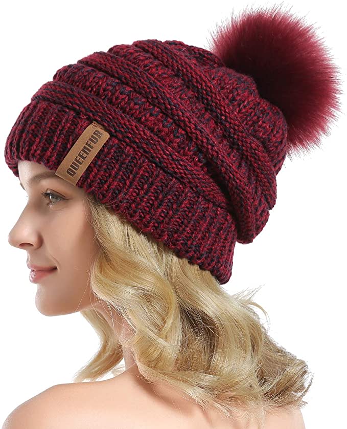 This Queenfur Knit Slouchy Beanie hat comes in 44 different colours. (Image via Amazon)