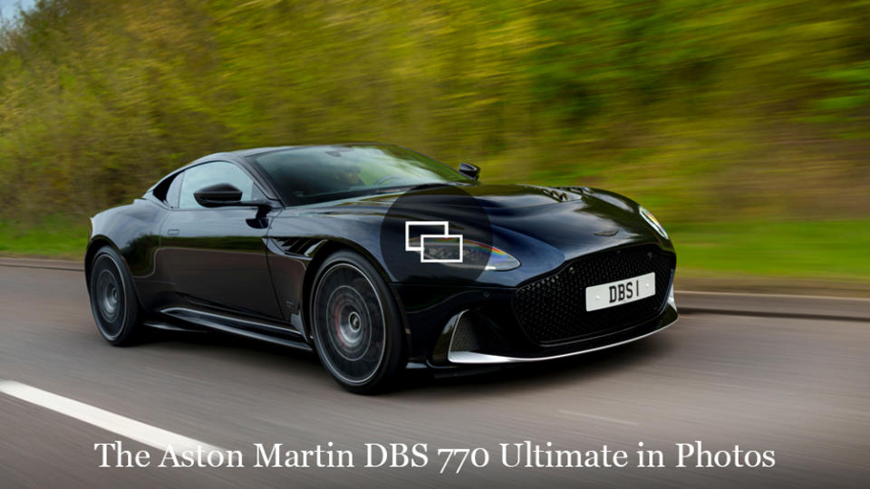 Driving the Aston Martin DBS 770 Ultimate.