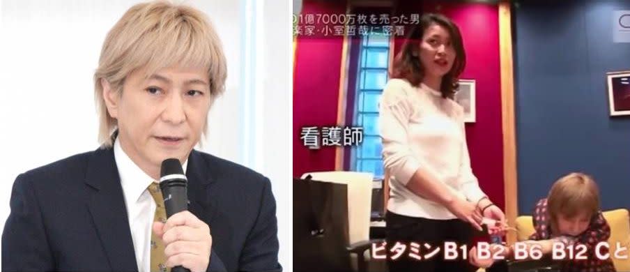 ▲小室哲哉雖然搭上美女護士A小姐（右圖左），但也表示自己性無能。（網路圖，2018.01.20）