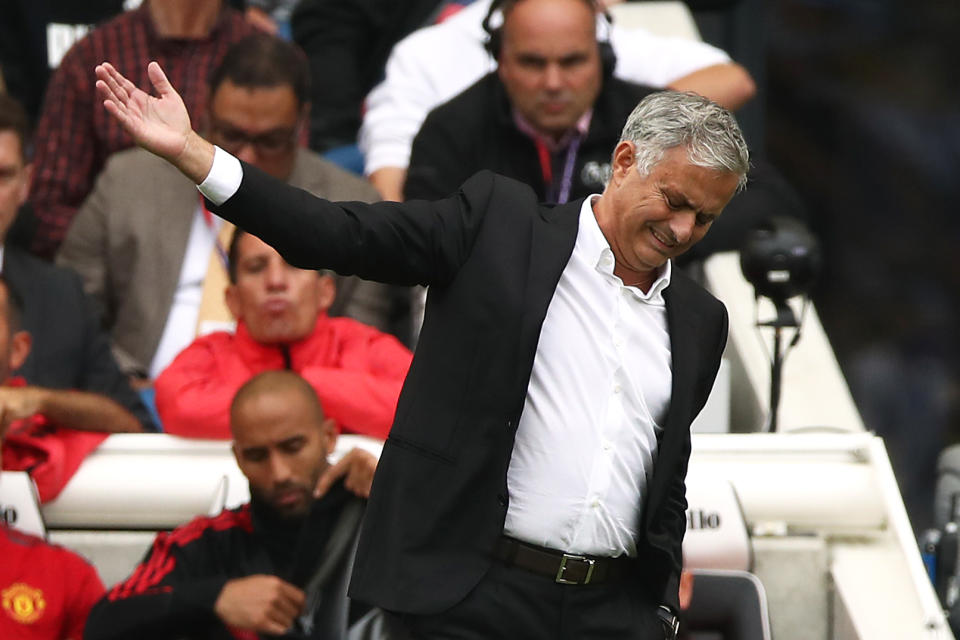 Jose Mourinho has been left frustrated by the lack of defensive signings this summer