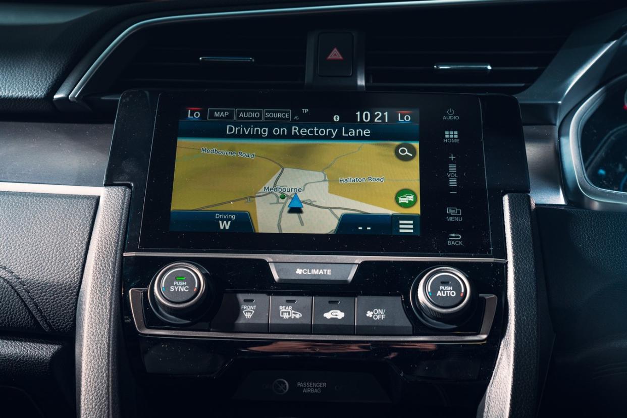 The main infotainment screen may look good, but it's not easy to use