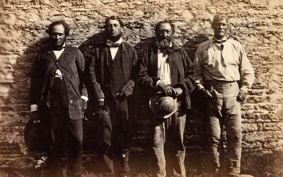 Pitcairn Islanders, circa 1861 – these men are said to be descendants of the Bounty mutineers