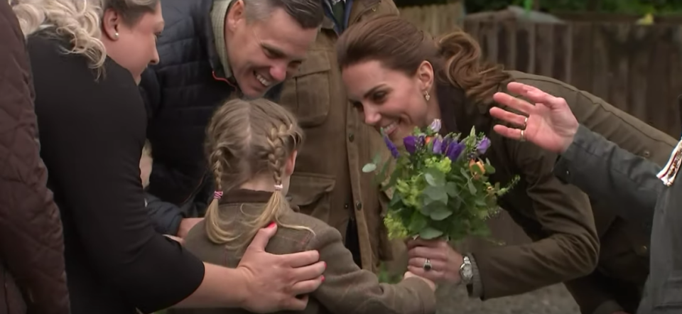 The 37-year-old Duchess of Sussex was supporting the local rural community in Cumbria with husband, Prince William