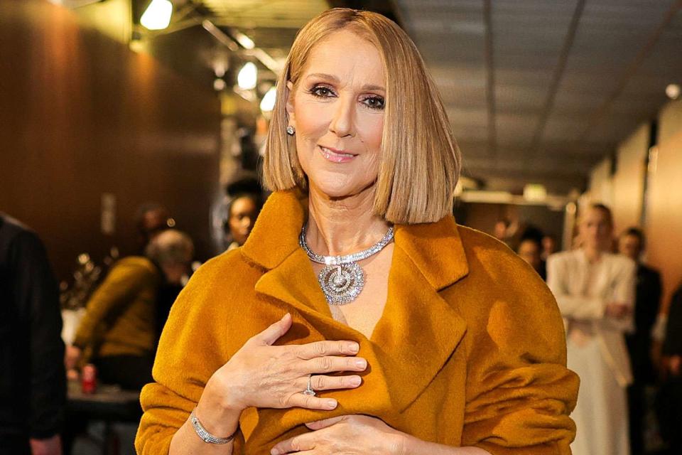 <p>Neilson Barnard/Getty</p> Céline Dion at the 2024 Grammys in Los Angeles in February 2024