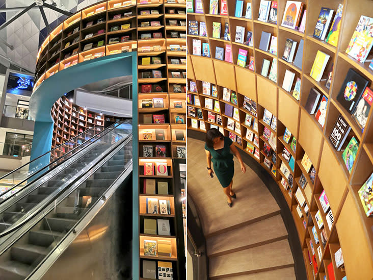 Spiralling tower: the 8th BookXcess outlet, located in Setia Alam