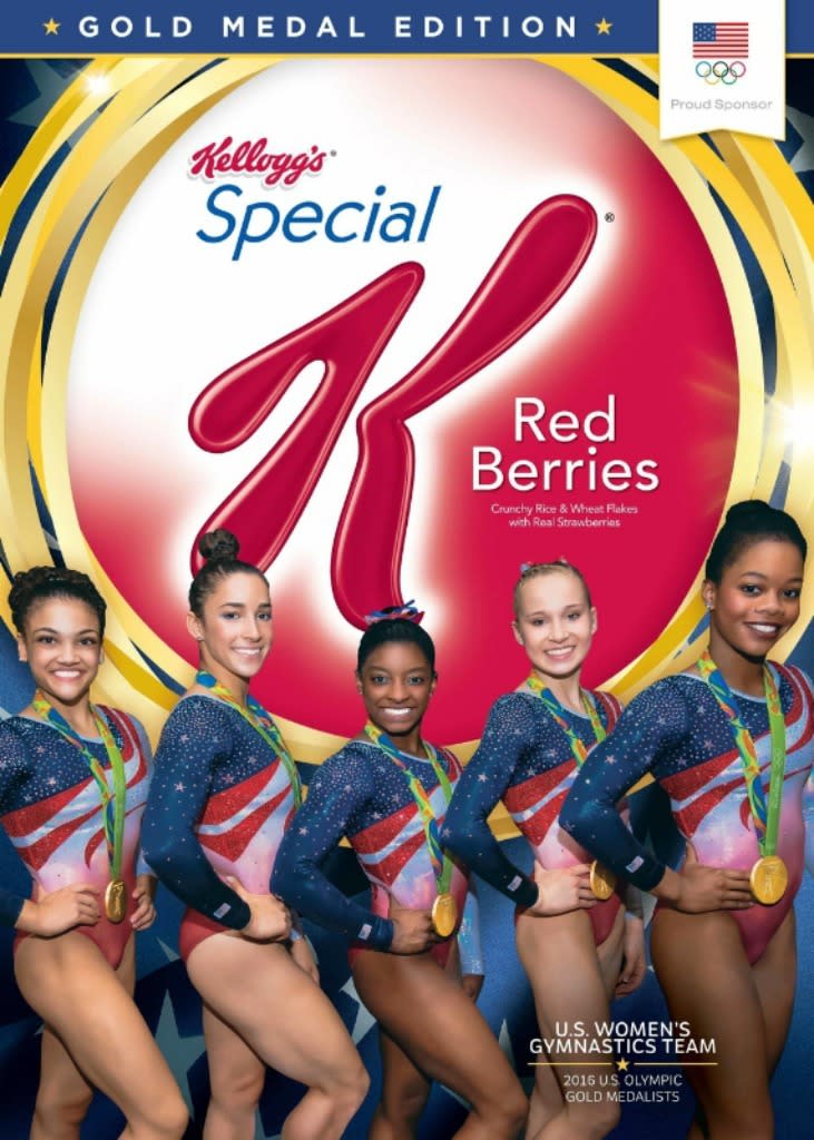 The "Final Five" is the first athletic team to grace a box of Special K Red Berries. (Photo: Courtesy of Kellogg's)