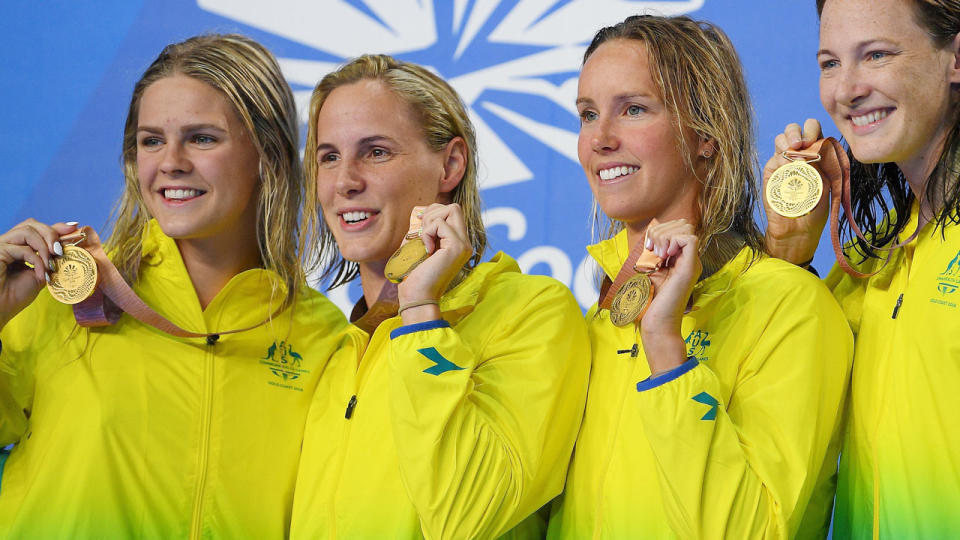 The doping scandal cost Shayna Jack (far left) her spot in Australia's relay team. Pic: Getty