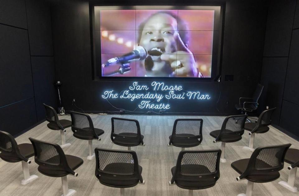 A general view of the Sam Moore: The Legendary Soul Man Theatre at the Lee Caplin School of Journalism & Media at Florida International University Biscayne Bay Campus on Friday, Nov. 17, 2023, in North Miami, Fla.