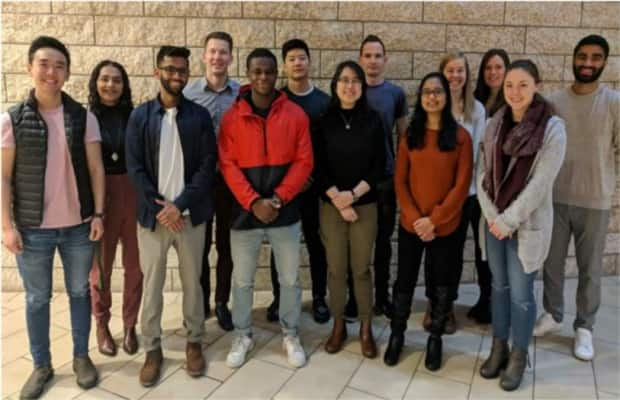 The MD AIDE leadership team [2019-2020 team pictured here] is compiled of medical students at University of Alberta.  (Supplied by Prachi Shah - image credit)