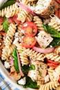 <p>There's nothing worse than a pasta salad with mushy pasta. Learn <a href="https://www.delish.com/uk/food-news/a29870026/how-to-cook-pasta/" rel="nofollow noopener" target="_blank" data-ylk="slk:how to cook pasta;elm:context_link;itc:0;sec:content-canvas" class="link ">how to cook pasta</a> (it's trickier than you think!) and get your fusilli perfectly al dente.</p><p>Get the <a href="https://www.delish.com/uk/cooking/recipes/a30438961/chicken-pasta-salad/" rel="nofollow noopener" target="_blank" data-ylk="slk:Chicken Pasta Salad;elm:context_link;itc:0;sec:content-canvas" class="link ">Chicken Pasta Salad</a> recipe.<br></p>