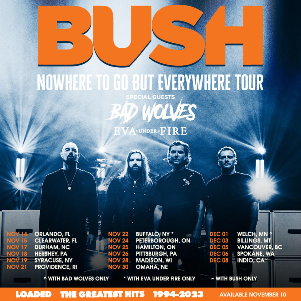 bush fall 2023 tour