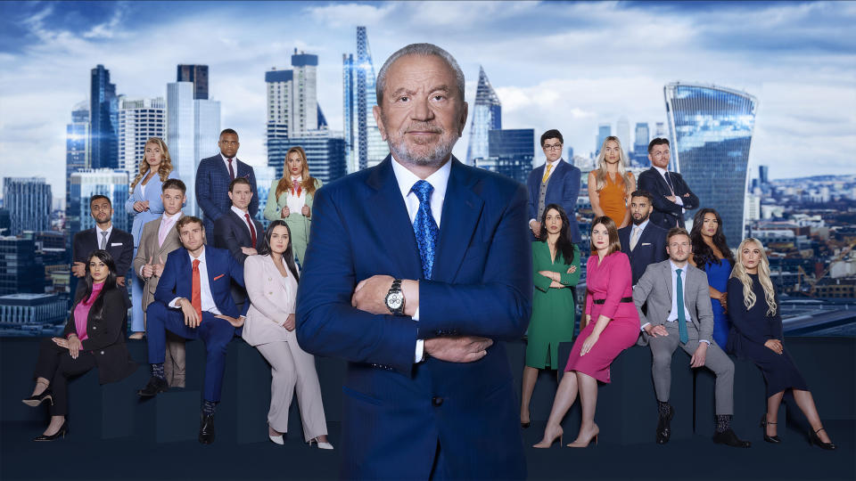 The Apprentice cast. (BBC)