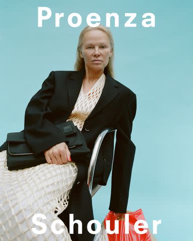 <p>Davit Giorgadze</p> Pamela Anderson in Proenza Schouler's Spring 2024 Campaign