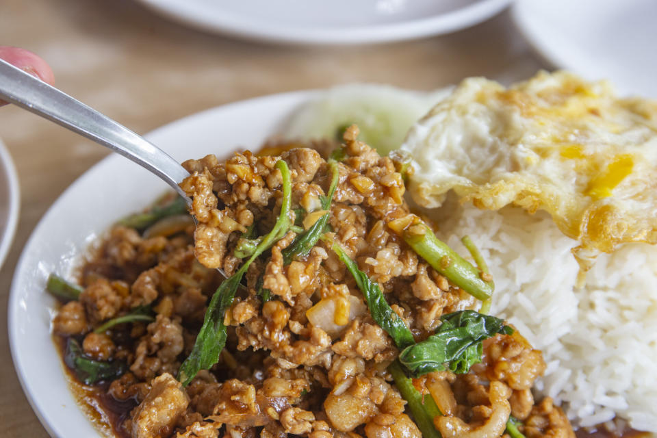 Nangfa Thai Kitchen - Pork basil rice