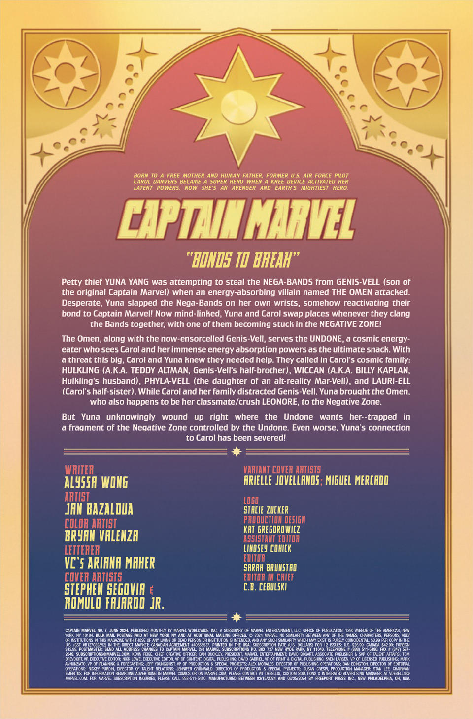 Captain Marvel #7 interior art