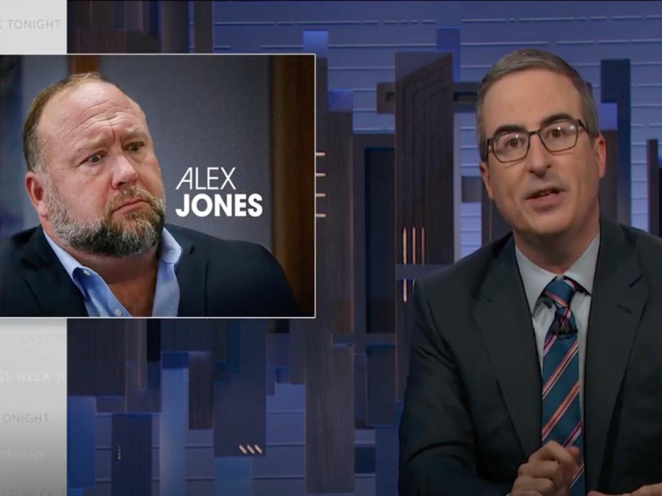 John Oliver roasts Alex Jones on ‘Last Week Tonight’ (HBO)