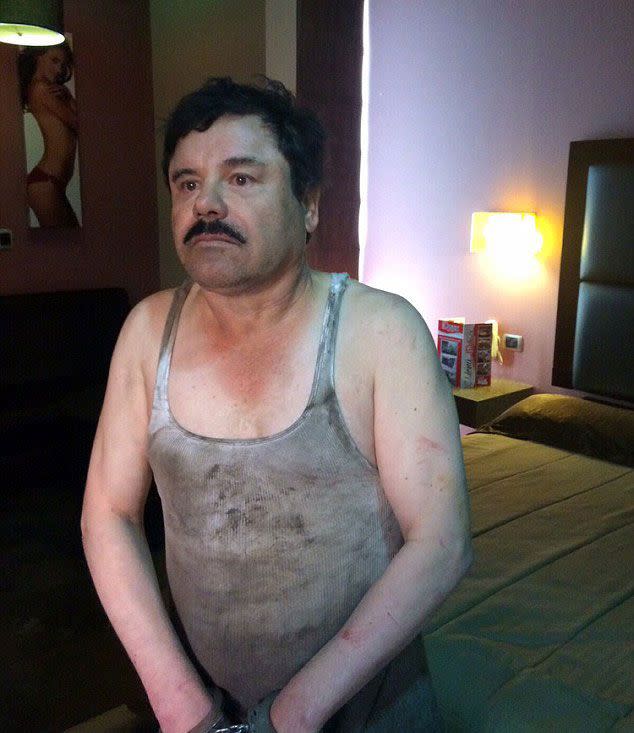 'El Chapo' following his recapture in January 2016. Source: Supplied