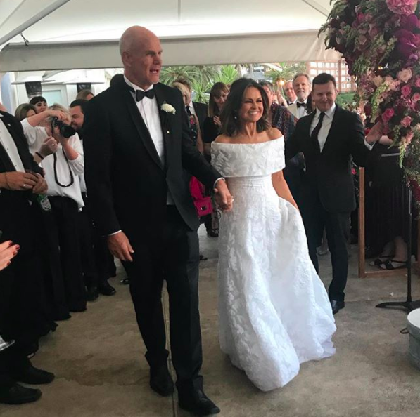 The happy couple were surrounded by friends and family. Photo: Instagram