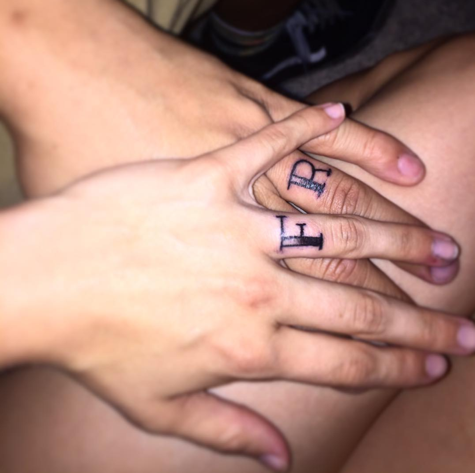 Ring finger initials are becoming increasingly popular