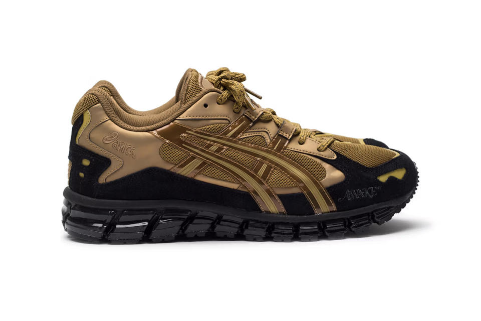 Asics, Awake NY, collaboration, gold, metallic, sneaker, Gel-Kayano 5 360 