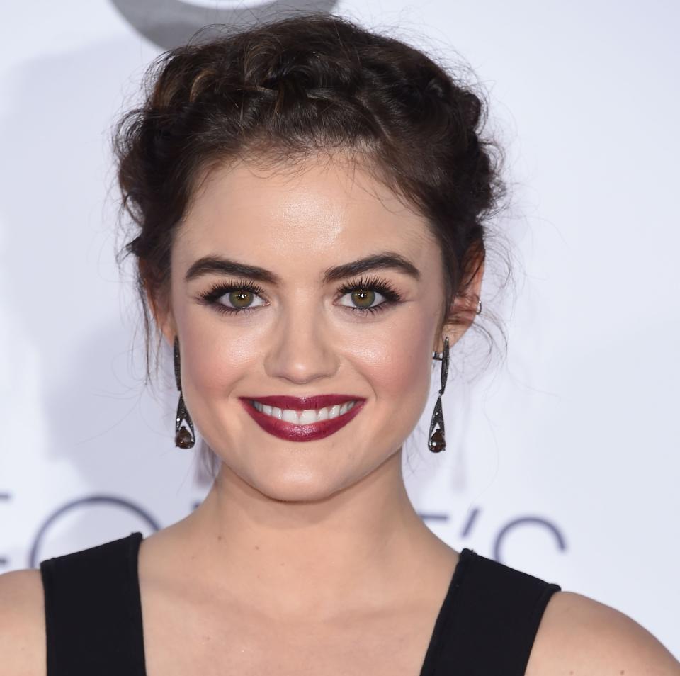 LOS ANGELES, CA - JANUARY 06: Lucy Hale arrives at the People's Choice Awards 2016 at Microsoft Theater on January 6, 2016 in Los Angeles, California. (Photo by Steve Granitz/WireImage)