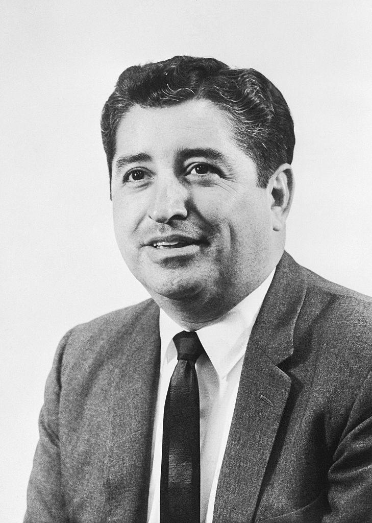 Mexican-American journalist Ruben Salazar was news director of L.A.’s Spanish language KMEX-TV and a columnist for the <em>Los Angeles Times</em> until <em>la policía de Los Ángeles</em> killed him by shooting him in the head with a 10-inch wall-piercing tear-gas canister as he sat in a bar having a cold one during a break from covering a riot. (Credit: Getty Images)