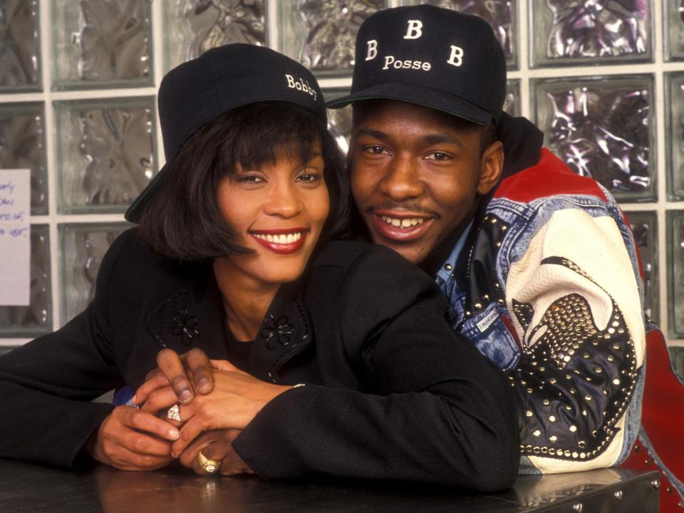 Whitney Houston and Bobby Brown