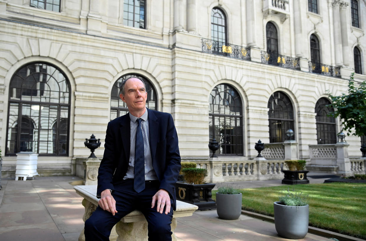 Bank of England Deputy Governor Dave Ramsden sits for a portrait during an interview with Reuters, at the Bank of England, London, Britain, August 8, 2022.  REUTERS/Toby Melville
