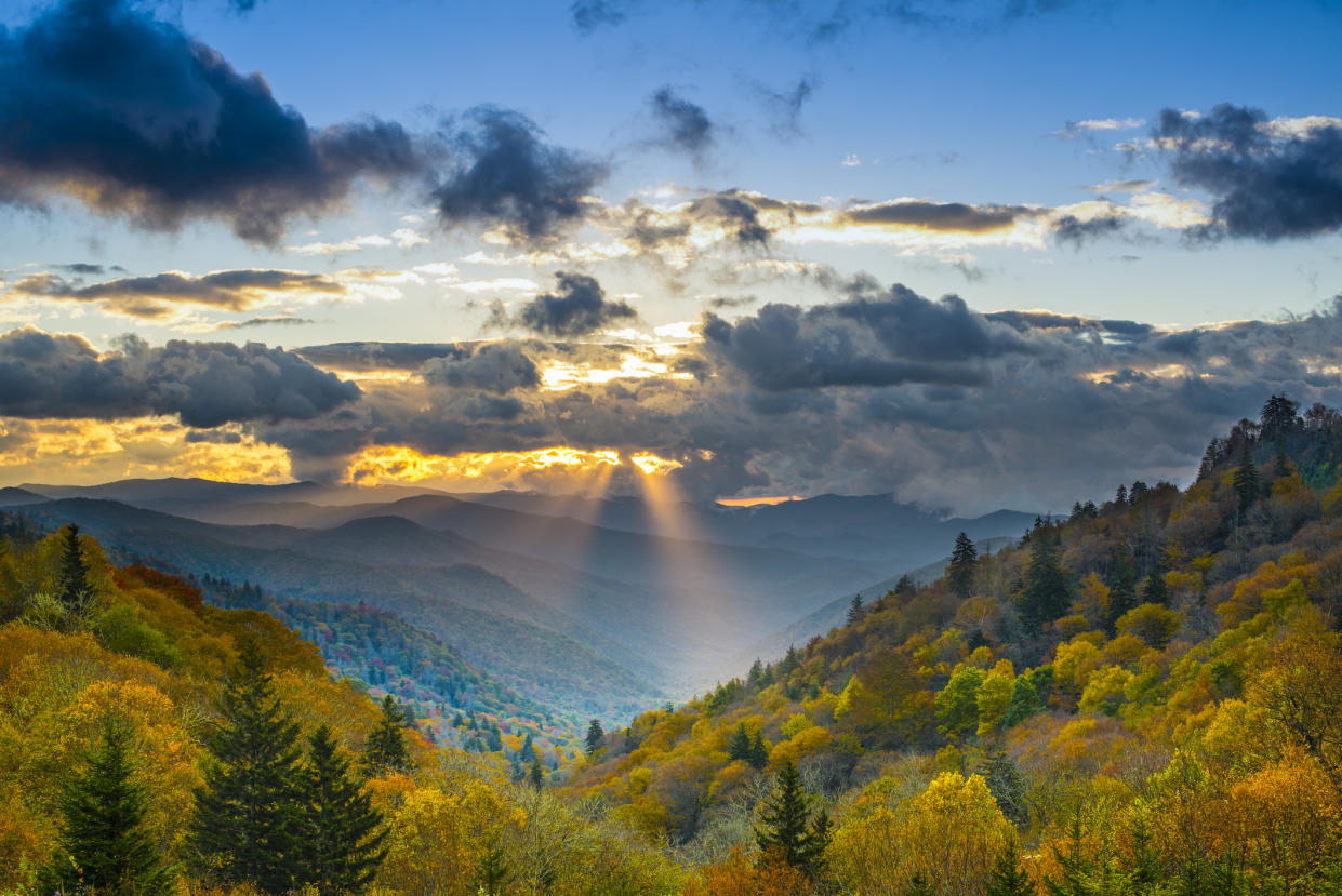 Check out the view at the Smoky Mountains National Park.(Getty Images)