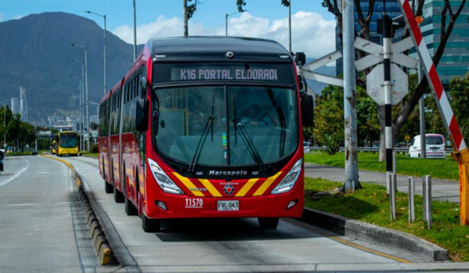 Transmilenio en Bogotá. Imagen: bogota.gov.co