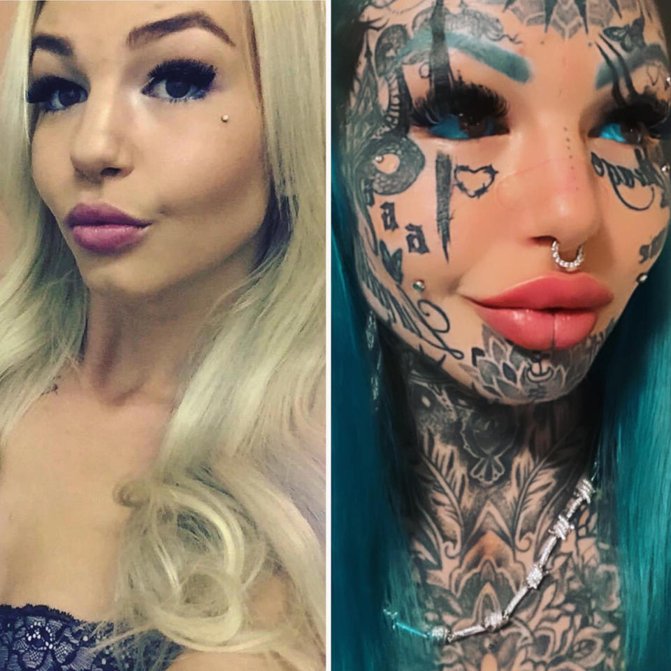 Model transforms into Dragon girl