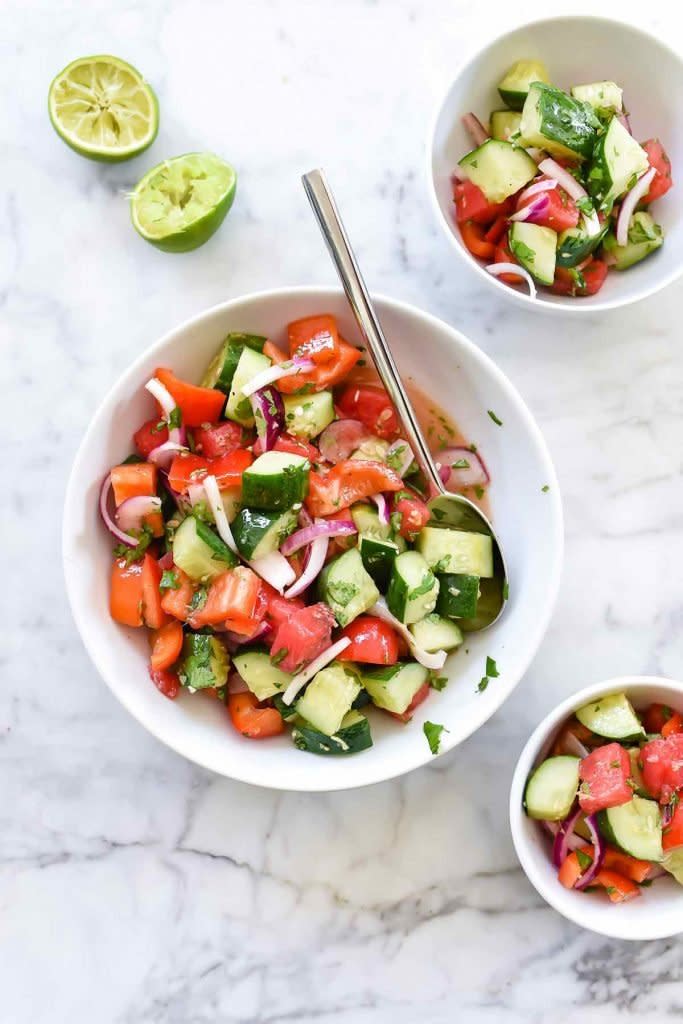 <strong>Get the <a href="http://www.foodiecrush.com/crunchy-asian-cucumber-watermelon-salad/" target="_blank">Crunchy Asian Cucumber Watermelon Salad recipe</a> from Foodie Crush</strong>