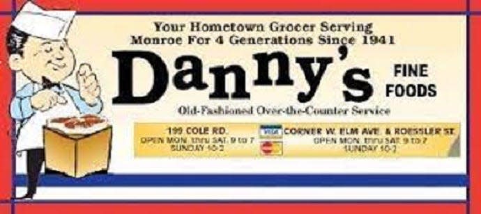 This is an image of recent Danny’s Fine Foods advertising. Danny’s is still locally-owned by the Vuich family and operates two locations in Monroe.