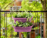 <p> For those with limited ground space, the best thing to do is to go up! Vertical garden ideas can transform small balconies and patios into a lush, green oasis, enveloping outdoor space in foliage and blocking out pollution and noise. </p> <p> But this becomes tricky in a smaller space so a set of simple stackable planters can be a lifeline. They allow you to create a living wall aesthetic without a complex installation process.&#xA0;They can be easily attached to railings on balconies to soften the hard lines. Plant fragrant plants like lavender which will also provide food for pollinators, as well as being a scent-sational addition for you.&#xA0; </p>