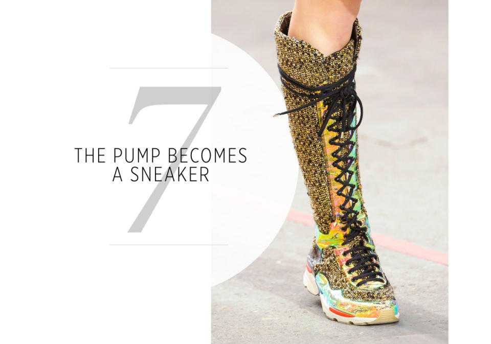 <p>Designer sneakers went from runway to the office, making it the new sensible pump for stylish workings girls everywhere.</p>