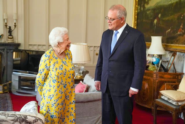 STEVE PARSONS/POOL/AFP via Getty Queen Elizabeth and Australian Prime Minister Anthony Albanese