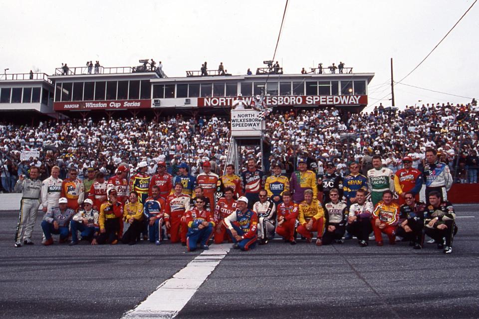 nascar cup drivers at north wilkesboro